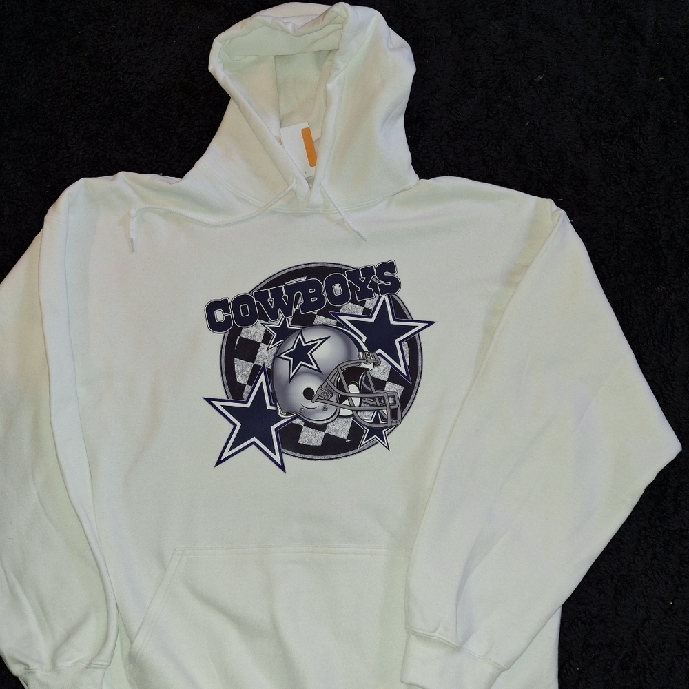 COPY - Dallas Cowboys Big And Tall Mans Hoodie Size 2XL White 2X